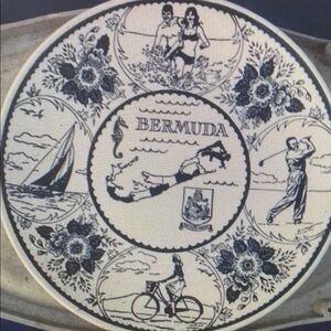 Bermuda Ironstone Collector Plate from the 50's
